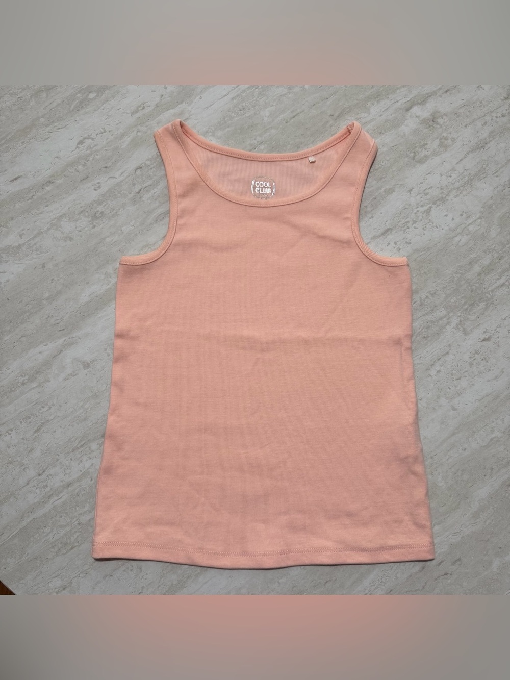 Cool Club Big Girl Peach Tank Top 95% Cotton *9/10